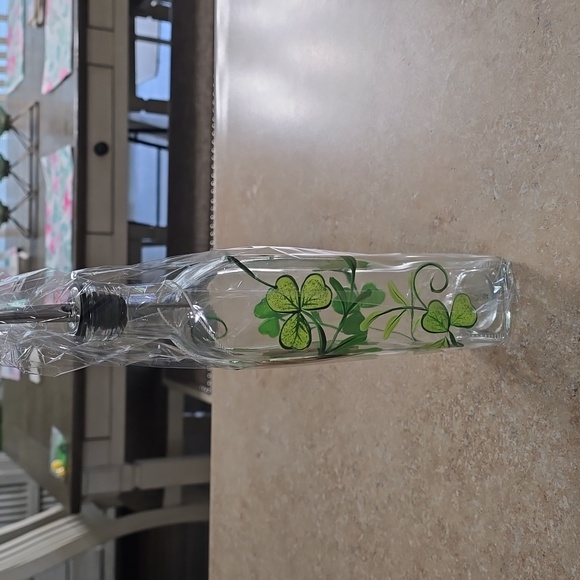 Hand Painted Oil Dispenser Bottle - Picture 2 of 3